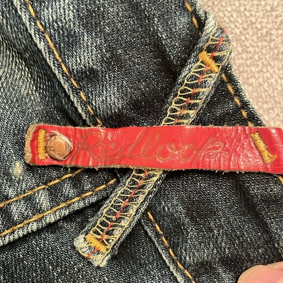 Levi’s Red Denim Blue Jeans 29x32 REDLOOP Flare - Picture 9 of 16